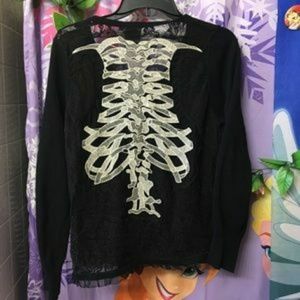 ISO too fast skeleton back lace cardigan